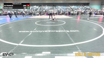 49 lbs Quarterfinal - Eli Franklin, Mighty Warrior Wrestling Academy vs Suho Kwak, Salem Elite Mat Club