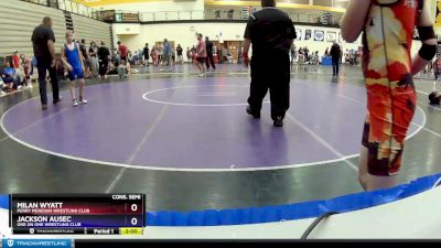 93 lbs Cons. Semi - Milan Wyatt, Perry Meridian Wrestling Club vs Jackson Ausec, One On One Wrestling Club