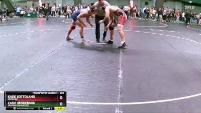 285 lbs Semifinal - Kade Sottolano, Edinboro vs Cash Henderson, Spartan Combat RTC