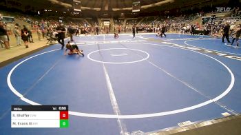 85 lbs Consi Of 4 - Sawyer Shaffer, Caney Valley Wrestling vs Michael Evans III, Tulsa Blue T Panthers