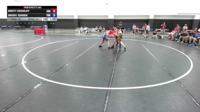 132 lbs Brett Crowley, California Silver vs Brody Jensen, Team Nebraska