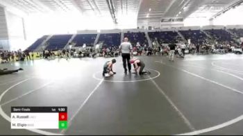114 lbs Semifinal - Aj Russell, LWC/Bluestarr vs Mason Eligio, 909boys