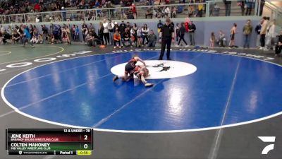 78 lbs Final - Colten Mahoney, Mid Valley Wrestling Club vs Jene Keith, Baranof Bruins Wrestling Club