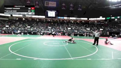 128 lbs Cons. Round 2 - Skylar Geis, MP1 vs Aubrey Wagner, URB2