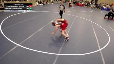16U - 113 lbs Quarters - Peter Alexander Schutz, Wayzata/MN Elite vs Brock Manderschied, Peak Wrestling Club