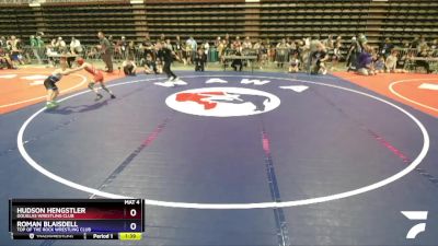 62 lbs Semifinal - Hudson Hengstler, Douglas Wrestling Club vs Roman Blaisdell, Top Of The Rock Wrestling Club