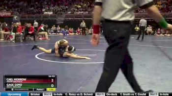 1A-113 lbs Quarterfinal - Gage Samo, WACO, Wayland vs Cael Morrow, Akron-Westfield