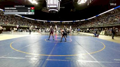 136 lbs Round Of 32 - Owen Steger, Ridgway vs Stephen Korte, Jim Thorpe