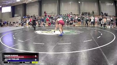 207 lbs Semifinal - Jaycee Foeller, Iowa vs Naomi Duenas, University Of The Cumberlands