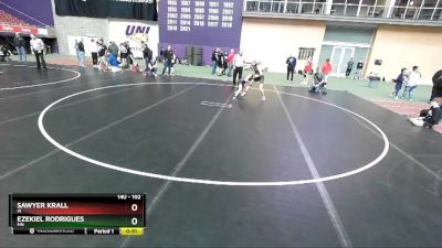 102 lbs Cons. Round 3 - Sawyer Krall, IA vs Ezekiel Rodrigues, MN