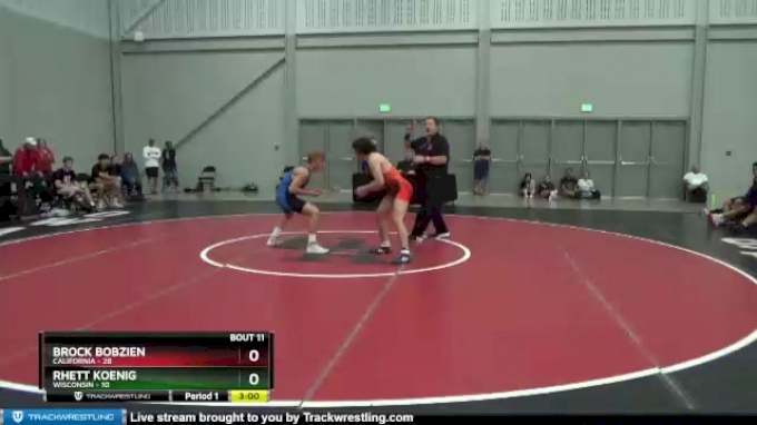 132 lbs Placement Matches (8 Team) - Brock Bobzien, California vs Rhett ...