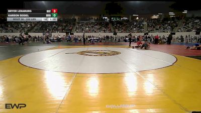 200 lbs Round Of 16 - Bryer Lenaburg, Hinton Comets vs Karson Seidel, Durant Middle School