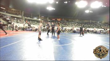 75 lbs Consi Of 8 #2 - Zarinity Shaver, Checotah Matcats vs Barrett Jones, Weatherford Youth Wrestling