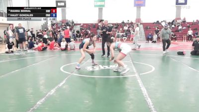 128 lbs 3rd Place - Rianna Bernal, Surfside X vs Haley Gonzales, Crash Gwc