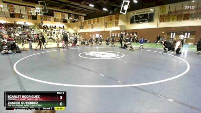 49 lbs Round 1 - Scarlet Rodriguez, Coachella Valley Wrestling Clu vs Zander Gutierrez, TUF California Wrestling Acade