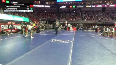 2A-113 lbs Champ. Round 2 - Bryce Oostenink, Sioux Center vs Lucas Peters, West Delaware, Manchester