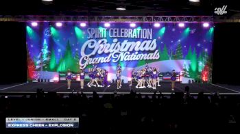 Express Cheer - Explosion [2025 L1 Junior - Small Day 2] 2025 Spirit Celebration Christmas Grand Nationals