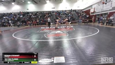 145 lbs Quarterfinal - Ronan Stewart, Kittitas vs Teyten Flores, Lake Roosevelt