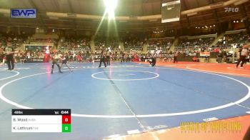 46 lbs Quarterfinal - Brooks Wood, Husky Wrestling Club vs Kruz Lathrum, The Best Wrestler