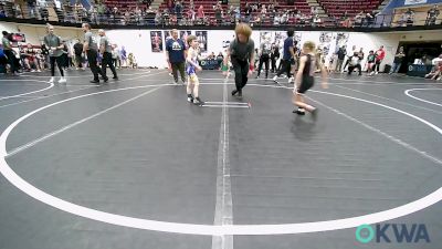 43-46 lbs Semifinal - Piper Norrell, Tuttle Wrestling Club vs Rykan Janzen, Newkirk Takedown Club