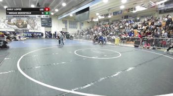 120 lbs Quarterfinal - Emily Lopez, Lancaster vs Megan Merrifield, Temescal Canyon