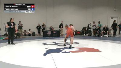 65 kg Cons. Rd Of 16 - Landon Herdic, Metro West United Wrestling Club vs Jack Simpson, Black Fox Wrestling Academy