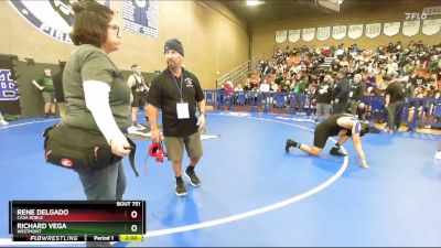 190 lbs Champ. Round 2 - Richard Vega, Westmont vs Rene Delgado, Casa Roble