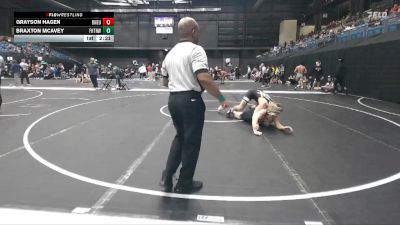 165 lbs Semifinal - Braxton Mcavey, Fort Hays Tech Northwest vs Grayson Hagen, Doane University