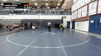 95 lbs Round 5 - Isabelle Ordway, Idaho vs James Vincent, Anderson Performance Institute