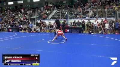 67 lbs Quarterfinal - Brooks Horwath, MI vs Avery Anderson, CO