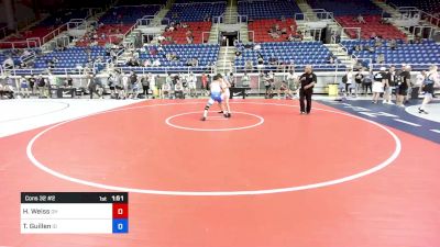 106 lbs Cons 32 #2 - Hayden Weiss, OH vs Tobias Guillen, ID