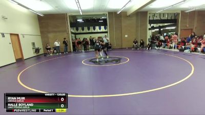 120lbs Champ. Round 3 - Ryan Muir, Lincoln (Girls) vs Halle Boyland, Lake Stevens (Girls)