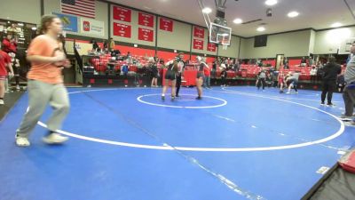 138 lbs 5th Place - Mak McDaniel, Kiefer High School vs J'La Underwood, Woodland Girls