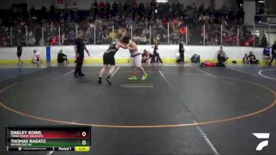 150 lbs Semifinal - Oakley Goins, Three Rivers Wildcats vs Thomas Ragatz, Waterford WC