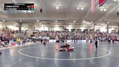 AA 144 lbs Cons. Round 1 - Ty Hutchens, West Creek High School vs Jordan Sexton, Knoxville Halls High School