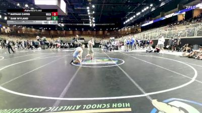 150 lbs Champ. Round 1 - Sam Wyland, Eastside vs Nathan Cates, Woodland, Cartersville