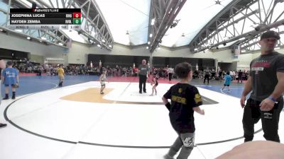 44 lbs Rr Rnd 2 - Josephina Lucas, Kingsway K-3 vs Hayden Zemba, Revival Blue K-3