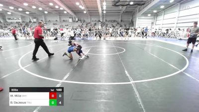 80 lbs Rr Rnd 2 - Max Milia, Grit Mat Club Blue vs Brayden DeJesus, Triumph Blue