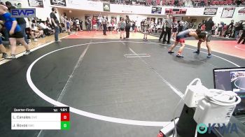 100 lbs Quarterfinal - Luke Canales, Claremore Wrestling Club vs Jack Bovos, Salina Wrestling Club