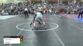 95 lbs Round Of 16 - Jorge Carrizales, Ogallala Youth Wrestling vs Tigran Greyan, ISU