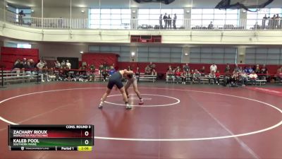 157 lbs Cons. Round 3 - Zachary Rioux, Worcester Polytechnic vs Kaleb Pool, Southern Maine