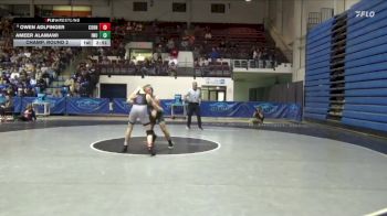 149 lbs Champ. Round 2 - Ameer Alamawi, Illinois Wesleyan vs Owen Adlfinger, Cornell College