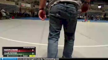 60 lbs Finals (8 Team) - Easton Strand, Marshall/Lakeview/RTR vs Caleb Matiash, PEM (Plainview/Elgin/Millville)