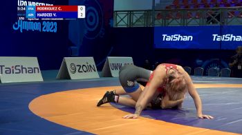 57 kg 1/8 Final - Cristelle Rodriguez, United States vs Volha Hardzei, Individual Neutral Athletes