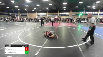 78 lbs Round Of 32 - Nicholai Hayman, Hemet Youth WC vs Rico Quintana, Roy Wrestling