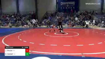 64 lbs Semifinal - Jace Claytor, Savannah Wrestling Center vs Barrett Casteel, Trion Mat Dogs