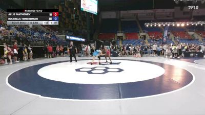 115 lbs Cons. Rd Of 64 - Allie Matheney, MI vs Isabella Timmerman, NM