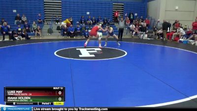152 lbs Placement Matches (8 Team) - Isaiah Holden, Greenfield Central vs Luke May, Terre Haute South