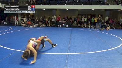 82 lbs Cons. Quarters - Tobias Solinger, Moyer Elite vs Cruz Peterson, Team Donahoe