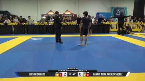 Ramiro Ricky Jimenez-Vasquez vs Nathan Salgado 2026 Pan IBJJF Jiu-Jitsu No-Gi Championship